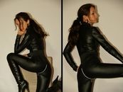 Goddess in Leather Catsuit