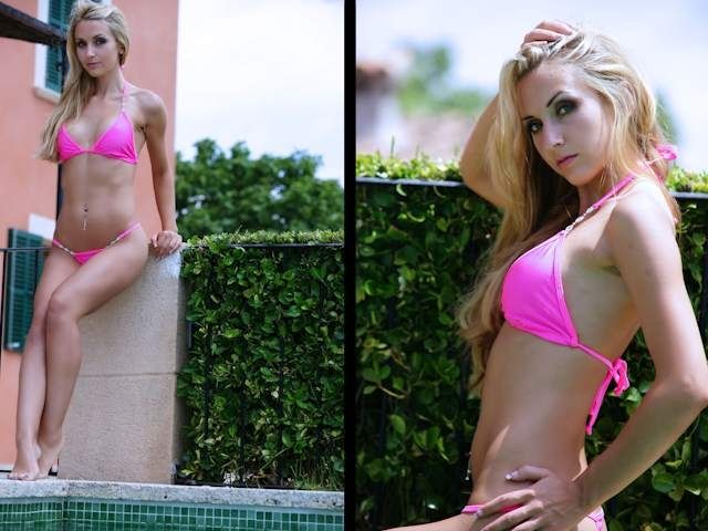Bikini Posing at the Pool